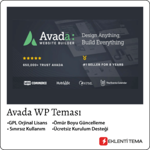 Avada v7.11.6 - Woocommerce & Wordpress Teması