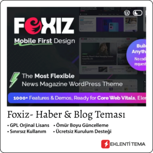 Foxiz v2.2.2 - Haber & Blog WP Teması